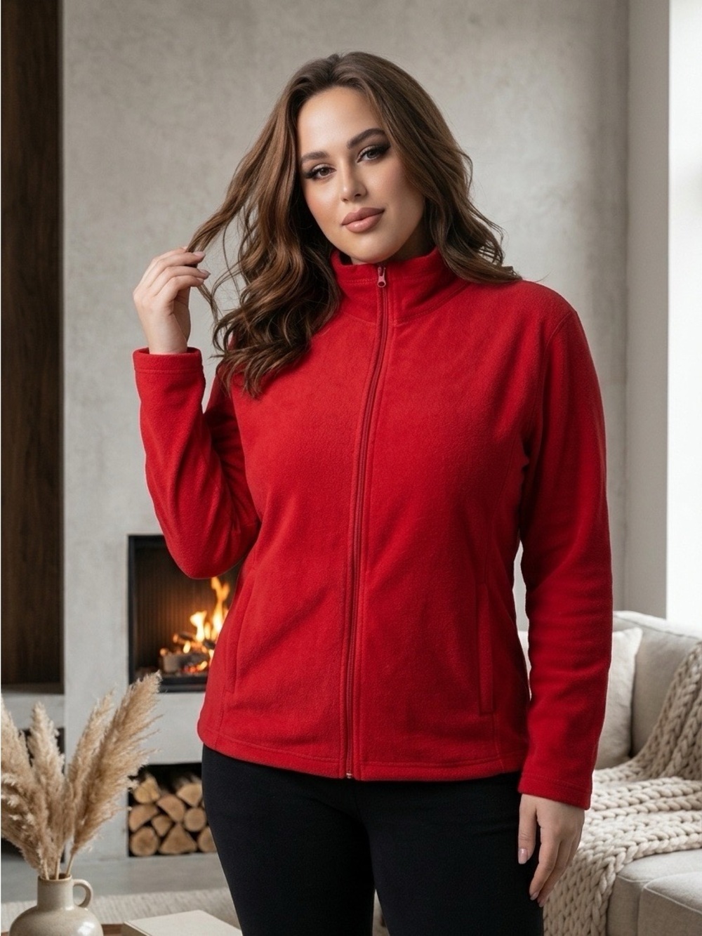 2242 - Sears Red Fleece Jacket